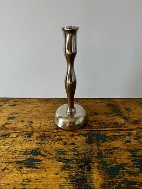 Ashland Metallic Silver Taper Candle Stick